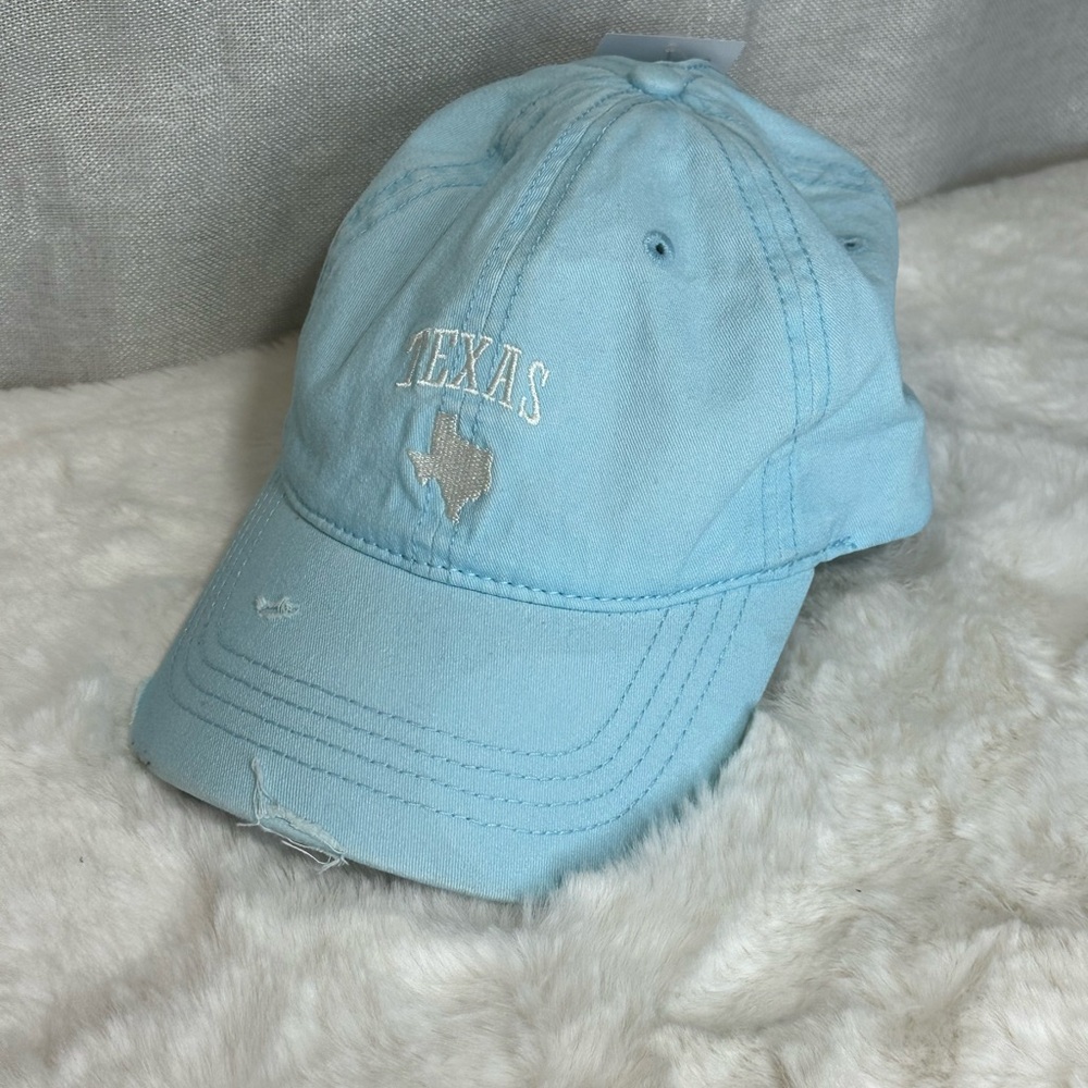 Texas Elude Evolve Distresssed Light Blue Cap